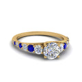 Thumbnail 22 - graduated-round-cut-diamond-engagement-ring-with-blue-sapphire-in-FDENR9450RORGSABL-NL-YG