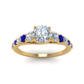Thumbnail 23 - graduated-round-cut-diamond-engagement-ring-with-blue-sapphire-in-FDENR9450RORGSABL-NL-YG