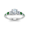 Thumbnail 43 - graduated-round-cut-diamond-engagement-ring-with-emerald-in-FDENR9450RORGEMGR-NL-WG