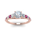 Thumbnail 27 - graduated-round-cut-diamond-engagement-ring-with-pink-sapphire-in-FDENR9450RORGSADRPI-NL-RG