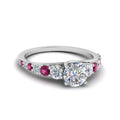 Thumbnail 30 - graduated-round-cut-diamond-engagement-ring-with-pink-sapphire-in-FDENR9450RORGSADRPI-NL-WG