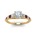 Thumbnail 59 - graduated-round-cut-diamond-engagement-ring-with-ruby-in-FDENR9450RORGRUDR-NL-YG