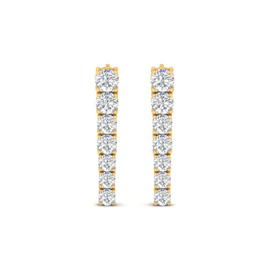 Graduated Round Drop Earring