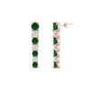 Load image into Gallery viewer, graduated-round-emerald-earring-in-rose-gold-FDEAR10420GEMGR-NL-RG