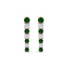 Load image into Gallery viewer, graduated-round-emerald-earring-in-rose-gold-FDEAR10420GEMGRANGLE1-NL-RG