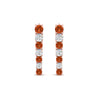 Load image into Gallery viewer, graduated-round-orange-sapphire-earring-in-rose-gold-FDEAR10420GSAORANGLE1-NL-RG