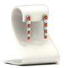 Load image into Gallery viewer, graduated-round-orange-sapphire-earring-in-white-gold-FDEAR10420GSAORSTAND-NL-WG