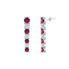 Load image into Gallery viewer, graduated-round-pink-sapphire-earring-in-white-gold-FDEAR10420GSADRPI-NL-WG