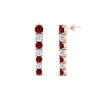 Load image into Gallery viewer, graduated-round-ruby-earring-in-rose-gold-FDEAR10420GRUDR-NL-RG