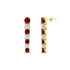 Load image into Gallery viewer, graduated-round-ruby-earring-in-yellow-gold-FDEAR10420GRUDR-NL-YG