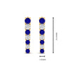 Load image into Gallery viewer, graduated-round-sapphire-earring-in-yellow-gold-FDEAR10420GSABLANGLE1-NL-YG-HW
