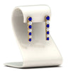 Load image into Gallery viewer, graduated-round-sapphire-earring-in-yellow-gold-FDEAR10420GSABLSTAND-NL-YG