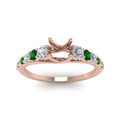 Thumbnail 50 - graduated-semi-mount-diamond-engagement-ring-with-emerald-in-FDENR9450SMRGEMGR-NL-RG