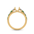 Thumbnail 60 - graduated-semi-mount-diamond-engagement-ring-with-emerald-in-FDENR9450SMRGEMGR-NL-YG
