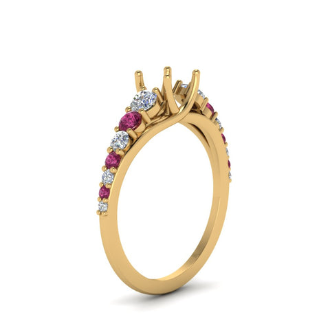 graduated-semi-mount-diamond-engagement-ring-with-pink-sapphire-in-FDENR9450SMRGSADRPI-NL-YG