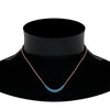 Load image into Gallery viewer, graduated-smile-necklace-with-blue-topaz-in-FDPD9195GICBLTO-NL-RG-GS