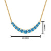 Load image into Gallery viewer, graduated-smile-necklace-with-blue-topaz-in-FDPD9195GICBLTO-NL-YG-GS