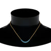 Load image into Gallery viewer, graduated-smile-necklace-with-blue-topaz-in-FDPD9195GICBLTO-NL-YG-GS