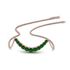 Load image into Gallery viewer, graduated-smile-necklace-with-emerald-in-FDPD9195GEMGR-NL-RG-GS