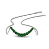 Load image into Gallery viewer, graduated-smile-necklace-with-emerald-in-FDPD9195GEMGR-NL-WG-GS