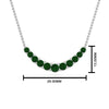 Load image into Gallery viewer, graduated-smile-necklace-with-emerald-in-FDPD9195GEMGR-NL-WG-GS