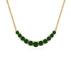 Load image into Gallery viewer, graduated-smile-necklace-with-emerald-in-FDPD9195GEMGR-NL-YG-GS