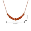 Load image into Gallery viewer, graduated-smile-necklace-with-orange-sapphire-in-FDPD9195GSAOR-NL-RG-GS