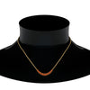 Load image into Gallery viewer, graduated-smile-necklace-with-orange-sapphire-in-FDPD9195GSAOR-NL-YG-GS