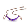 Load image into Gallery viewer, graduated-smile-necklace-with-purple-topaz-in-FDPD9195GVITO-NL-RG-GS