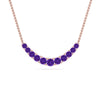 Load image into Gallery viewer, graduated-smile-necklace-with-purple-topaz-in-FDPD9195GVITO-NL-RG-GS