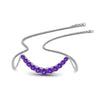 Load image into Gallery viewer, graduated-smile-necklace-with-purple-topaz-in-FDPD9195GVITO-NL-WG-GS
