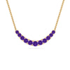 Load image into Gallery viewer, graduated-smile-necklace-with-purple-topaz-in-FDPD9195GVITO-NL-YG-GS