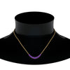 Load image into Gallery viewer, graduated-smile-necklace-with-purple-topaz-in-FDPD9195GVITO-NL-YG-GS
