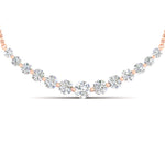 Load image into Gallery viewer, graduated-straight-line-round-diamond-necklace-in-FDNK8056ANGLE1-2.00CT-NL-RG