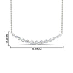 Load image into Gallery viewer, Graduated-Straight-Line-Diamond-Necklace-In-14k-FDNK8056-2.00-WG