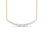 Load image into Gallery viewer, graduated-straight-line-round-diamond-necklace-in-FDNK8056ANGLE1-2.00CT-NL-YG