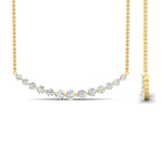 Load image into Gallery viewer, graduated-straight-line-round-diamond-necklace-in-FDNK8056ANGLE1-2.00CT-NL-YG