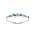 Load image into Gallery viewer, graduated-womens-stackable-diamond-ring-with-blue-topaz-in-white-gold-FD9491B-(0.35ct)GICBLTO-NL-WG.jpg
