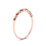 Load image into Gallery viewer, graduated-womens-stackable-diamond-ring-with-orange-sapphire-in-rose-gold-FD9491B-(0.35ct)GSAOR-NL-RG.jpg
