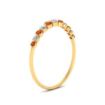 Load image into Gallery viewer, graduated-womens-stackable-diamond-ring-with-orange-sapphire-in-yellow-gold-FD9491B-(0.35ct)GSAOR-NL-YG.jpg
