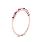 Load image into Gallery viewer, graduated-womens-stackable-diamond-ring-with-pink-sapphire-in-rose-gold-FD9491B-(0.35ct)GSADRPI-NL-RG.jpg
