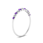 Load image into Gallery viewer, graduated-womens-stackable-diamond-ring-with-purple-topaz-in-white-gold-FD9491B-(0.35ct)GVITO-NL-WG.jpg
