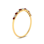 Load image into Gallery viewer, graduated-womens-stackable-diamond-ring-with-ruby-in-yellow-gold-FD9491B-(0.35ct)GRUDR-NL-YG.jpg
