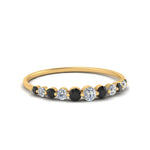 Load image into Gallery viewer, graduated-womens-stackable-ring-with-black-diamond-in-yellow-gold-FD9491B-(0.35ct)GBLACK-NL-YG.jpg
