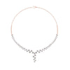 Load image into Gallery viewer, graduated-zigzag-drop-diamond-necklace-in-FDNK8197-NL-RG