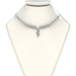 Load image into Gallery viewer, graduated-zigzag-drop-diamond-necklace-in--FDNK8197-NL-WG
