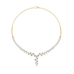 Load image into Gallery viewer, graduated-zigzag-drop-diamond-necklace-in--FDNK8197-NL-YG
