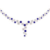 Load image into Gallery viewer, graduated-zigzag-drop-diamond-necklace-with-blue-sapphire-in-FDNK8197GSABL-NL-RG