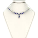 Load image into Gallery viewer, graduated-zigzag-drop-diamond-necklace-with-blue-sapphire-in--FDNK8197GSABL-NL-WG
