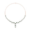 Load image into Gallery viewer, graduated-zigzag-drop-diamond-necklace-with-emerald-in-FDNK8197GEMGR-NL-RG